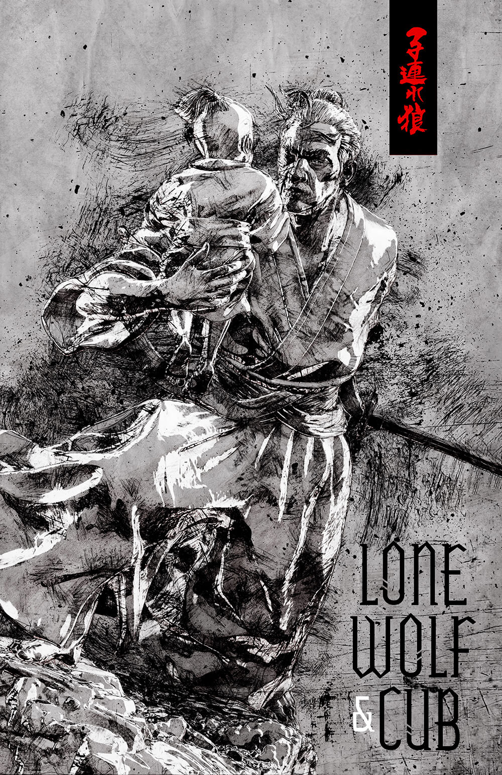 Concept comic cover: Lone Wolf Cub